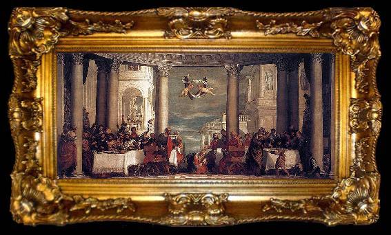 framed  Paolo Veronese Feast at the House of Simon, ta009-2